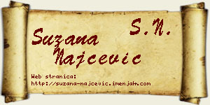 Suzana Najčević vizit kartica